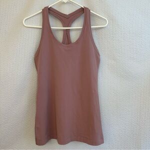 lululemon Cool Women’s Racerback Mauve Pink Nulu Tank Top Size: 6